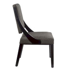 Chaises de salle à manger tapissées en tissu – Lot de deux