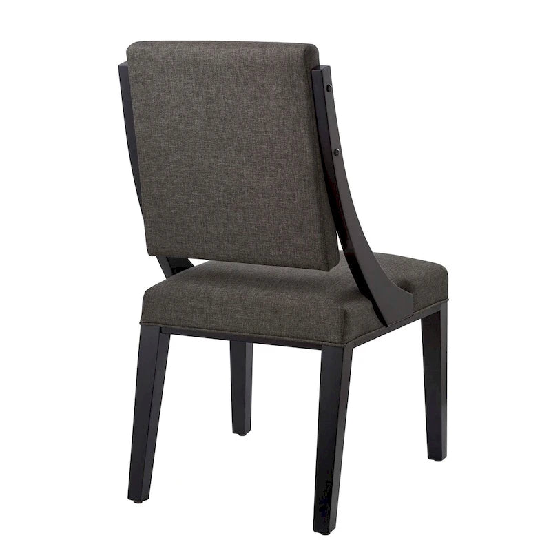 Chaises de salle à manger tapissées en tissu – Lot de deux