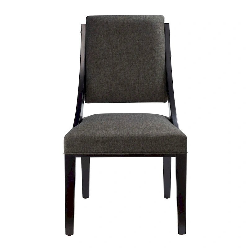 Chaises de salle à manger tapissées en tissu – Lot de deux