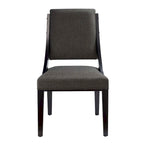 Chaises de salle à manger tapissées en tissu – Lot de deux