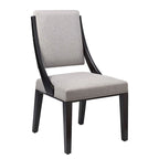 Chaises de salle à manger tapissées en tissu – Lot de deux