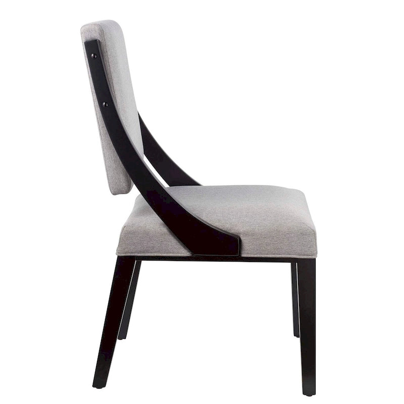 Chaises de salle à manger tapissées en tissu – Lot de deux