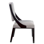 Chaises de salle à manger tapissées en tissu – Lot de deux