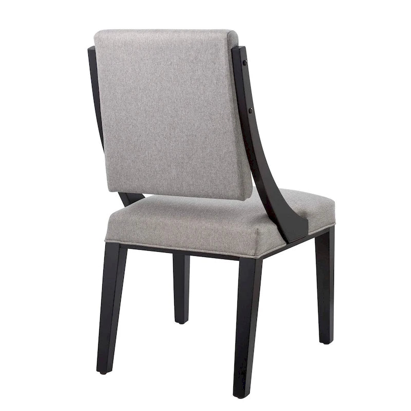 Chaises de salle à manger tapissées en tissu – Lot de deux