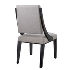 Chaises de salle à manger tapissées en tissu – Lot de deux