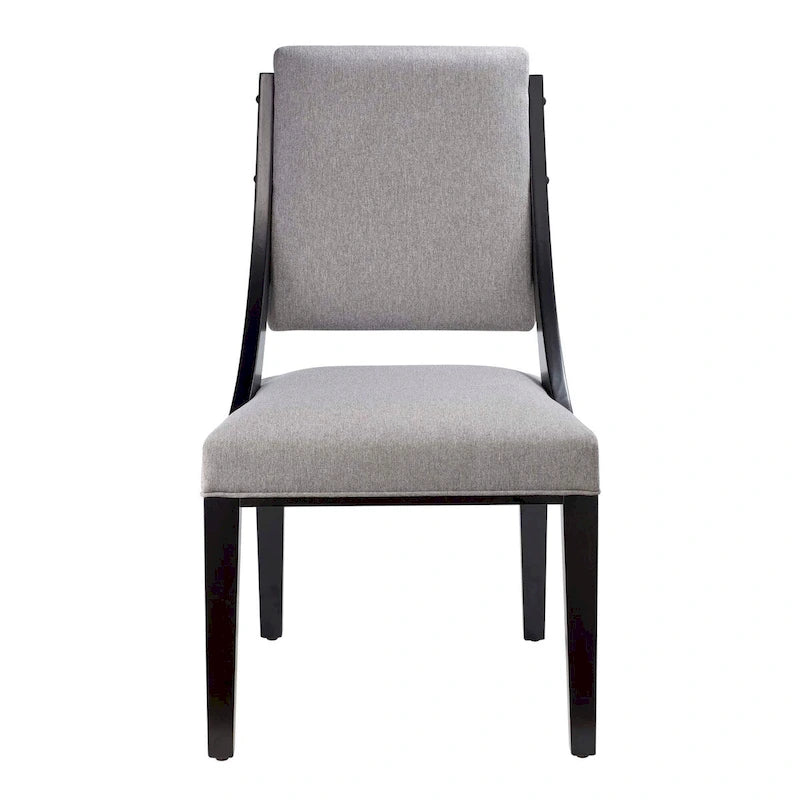 Chaises de salle à manger tapissées en tissu – Lot de deux