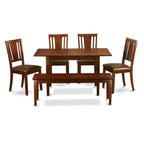 Ensemble de salle à manger : Comprend une table à manger rectangulaire, plusieurs chaises de salle à manger et un banc (différents styles d'assise disponibles).