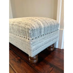 Banc rembourré fait main