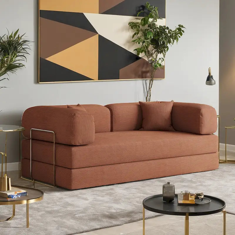 Modern Vintage Convertible Sleeper Sofa Bed