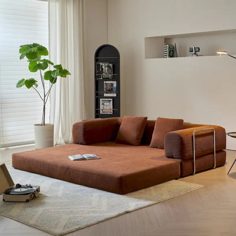 Modern Vintage Convertible Sleeper Sofa Bed