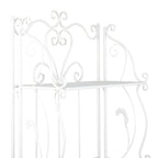 Étagère pliante métallique à 5 niveaux, grande, avec motif en spirale — Utilisation intérieure/extérieure (or ou blanc)